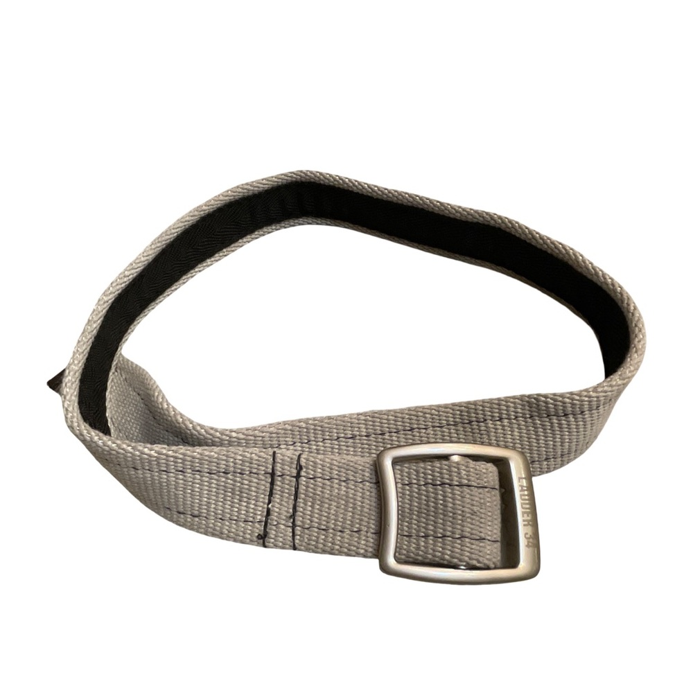 Ladder 34 Gray Textured Belt Bag with Metal Buckle made from recycled firehose